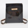 Clear PVC Backpack with Metallic Accents