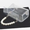 Clear Flap Bag with Pearl Handle – Transparent PVC