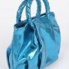 Metallic Top-Handle Crossbody Bag – Structured Shine