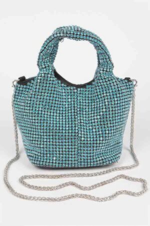 Oversized Rhinestone Clutch – All-Over Rhinestones
