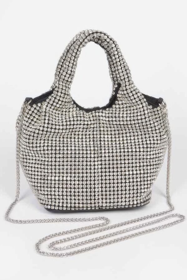 Oversized Rhinestone Clutch – All-Over Rhinestones
