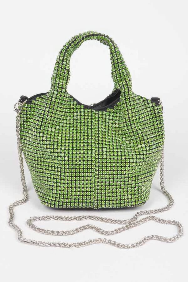Oversized Rhinestone Clutch – All-Over Rhinestones