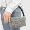 Oversized Rhinestone Clutch with Mixed Metal Accents