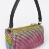 Oversized Rhinestone Clutch with Mixed Metal Accents