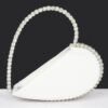 Heart-Shaped Rhinestone Top-Handle Clutch