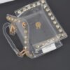 Clear PVC Rhinestone-Stud Mini Bag