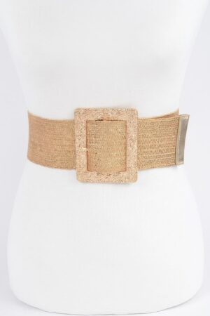 Plus Size Wide Belt with Oversized Metal Buckle