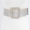 Plus Size Wide Belt with Oversized Metal Buckle