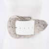 Plus Size Wide Belt with Oversized Metal Buckle