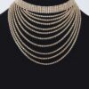 Layered Rhinestone Necklace – Cascading Sparkle Strands