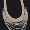 Layered Rhinestone Necklace – Cascading Sparkle Strands