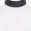 Round Rhinestone Choker Necklace – Adjustable Sparkle