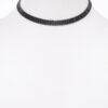 Circle Rhinestone Slim Party Choker Necklace