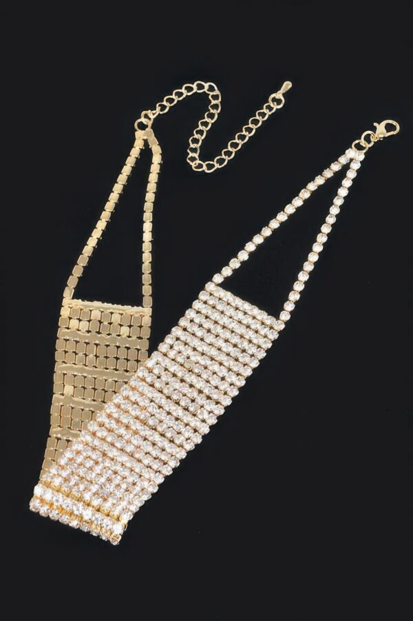 Rhinestone Choker Necklace – Slim Sparkle Collar