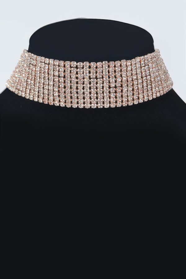 Rhinestone Choker Necklace – Slim Sparkle Collar