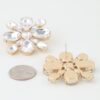 Bejeweled Flower Stud Earrings – Multi-Cut Rhinestones