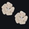 Rhinestone Flower Stud Earrings – Sparkling Floral