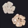 Rhinestone Flower Stud Earrings – Sparkling Floral