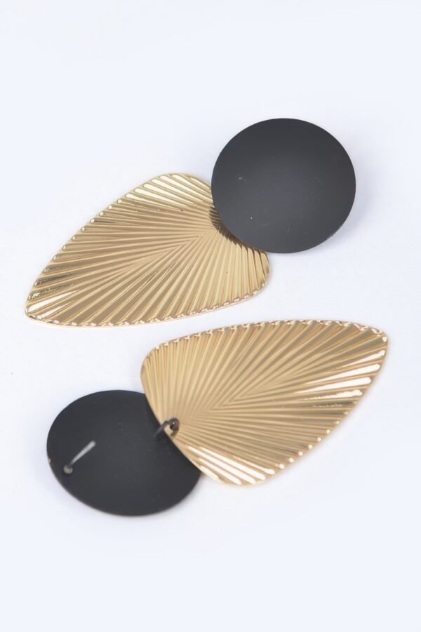 Geometric Metal Drop Earrings – Angular Minimalist