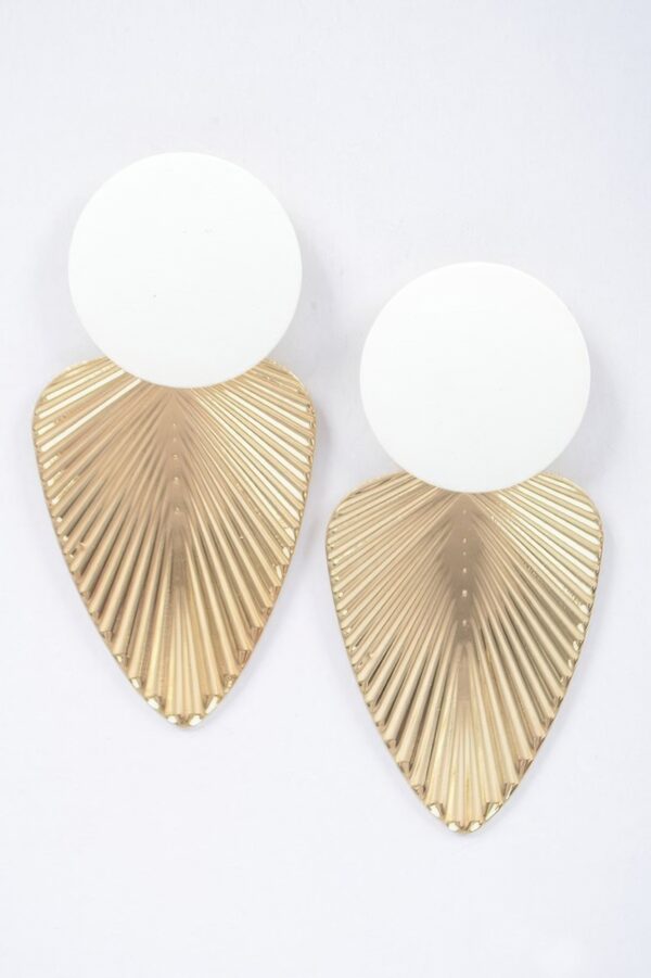 Geometric Metal Drop Earrings – Angular Minimalist