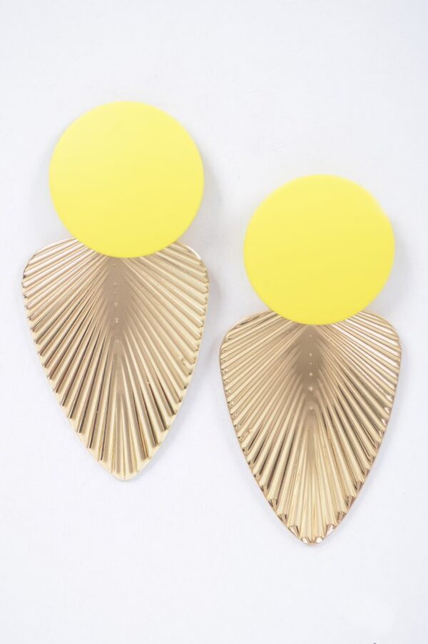 Geometric Metal Drop Earrings – Angular Minimalist