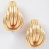Polished Metal Stud Earrings – Minimal Round