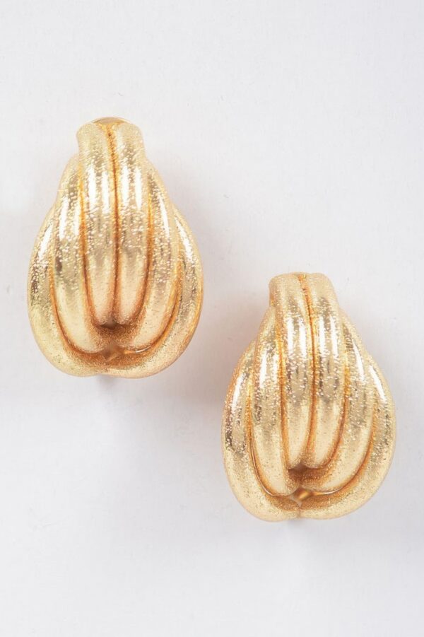 Polished Metal Stud Earrings – Minimal Round