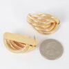 Polished Metal Stud Earrings – Minimal Round