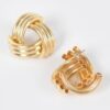 High-Shine Metal Stud Earrings – Minimalist Posts