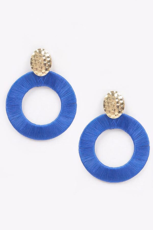 Cascading Multicolor Thread Earrings – Boho Hook