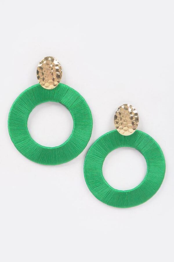 Cascading Multicolor Thread Earrings – Boho Hook