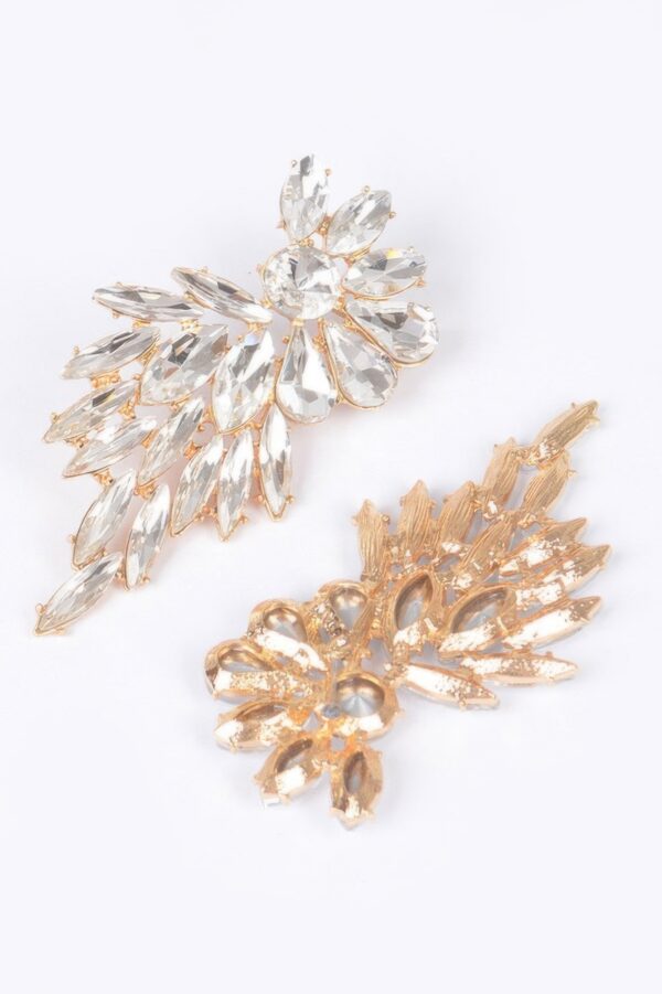 Rhinestone Drop Earrings – Cascading Sparkle