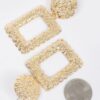 Hammered Multi-Metal Earrings – Layered Gold, Silver & Copper