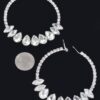 Rectangle Dangle Earrings – Geometric Metallic Drop