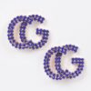 Rhinestone Button Stud Earrings – Petite Sparkle