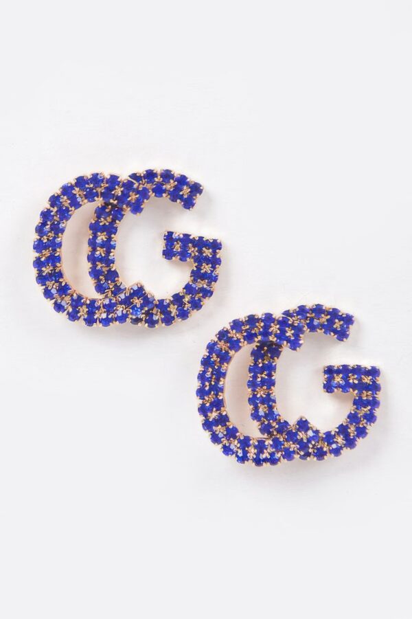 Rhinestone Button Stud Earrings – Petite Sparkle