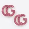 Rhinestone Button Stud Earrings – Petite Sparkle