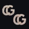 Rhinestone Button Stud Earrings – Petite Sparkle