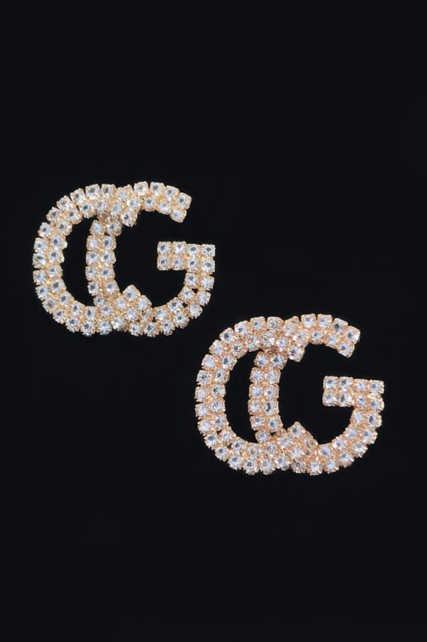 Rhinestone Button Stud Earrings – Petite Sparkle