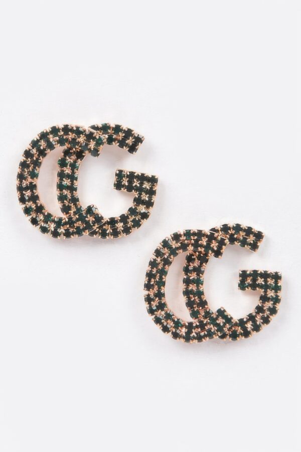 Rhinestone Button Stud Earrings – Petite Sparkle