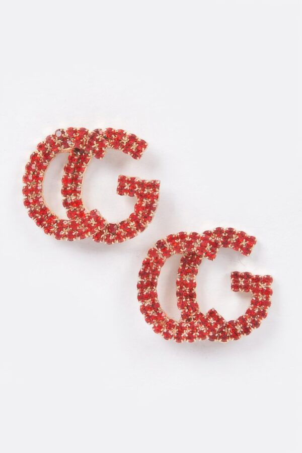 Rhinestone Button Stud Earrings – Petite Sparkle