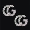 Rhinestone Button Stud Earrings – Petite Sparkle