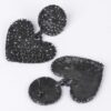 Heart Rhinestone Dangle Earrings – 1.25 x 2 in