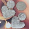 Heart Rhinestone Dangle Earrings – 1.25 x 2 in
