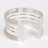 Rhinestone Metal Cuff Bracelet – Polished Open Cuff