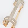 Wide Metal Cuff Bracelet – Polished Open Band