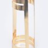 Wide Polished Metal Cuff Bracelet – Contoured Design