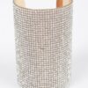 Rhinestone Metal Cuff Bracelet – Polished Open Band