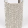 Rhinestone Metal Cuff Bracelet – Polished Open Band