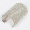 Rhinestone Metal Cuff Bracelet – Polished Open Band